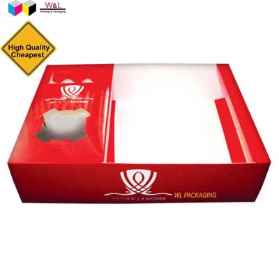 China Recycled Materials Paper Food Container With Cup Holder , Paper Food Box With Cup Holder for sale