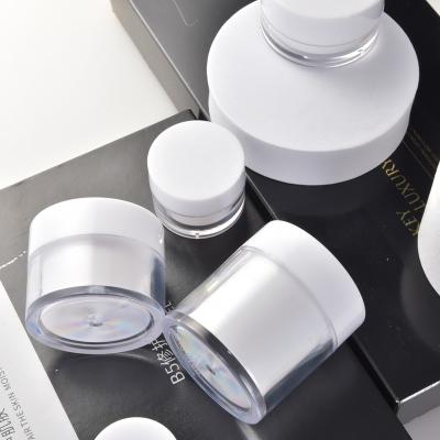 China 5g 10g 20g 30g 50g Cosmetic Empty Acrylic Plastic Lotion Bottle Sample Jars Cosmetic Containers For Face Skin Cream for sale