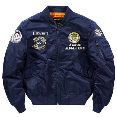 China Reversible Mens Plus Size Military Motorcycle Embroidered College Uniform Jacket For Men for sale