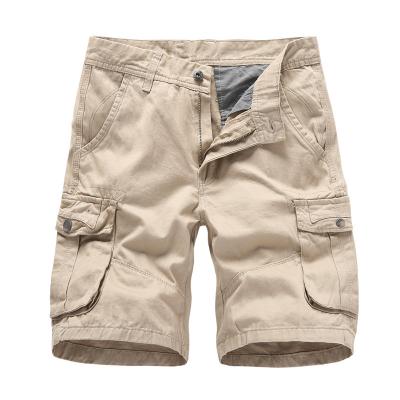 China Viable Summer 2021 Cotton Solid Color Cargo Basic Casual Sheer Shorts For Men for sale