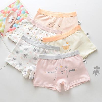 China Antibacterial Breathable Wearing Pantys For Young Girls Panties Child Girl Cotton Toddler Girl Underwear 5pcs for sale