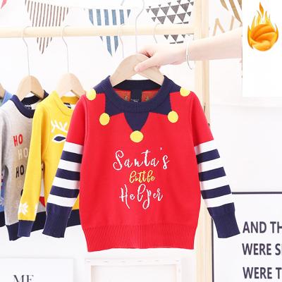 China Christmas Jacquard winter new arrival anti-pilling long sleeve sweaters kids boy sweater boy clothes kids for sale