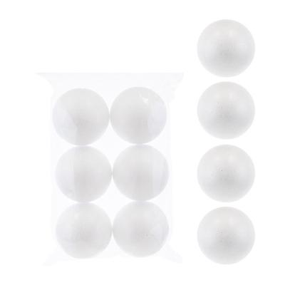 China Wholesale Christamas EPS Diy Decoration Smooth Blank Round 3 Inch White Styrofoam Foam Balls Science Project Supplies Styrofoam Christmas Balls for sale