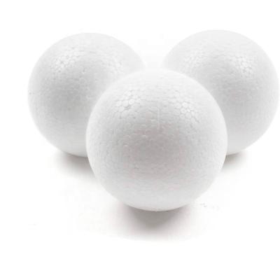 China Smooth Christamas Decoration Sphere Modeling White Styrofoam Styrofoam Foam Ball Craft Balls For Kids DIY Christmas Party Decoration Supplies for sale