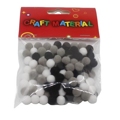 China DIY Pompom Glitter Faux Fur Pompom Cheerleading Balls for Creative Party Decoration or Kid's Practice 1CM High-elastic /120PCS for sale