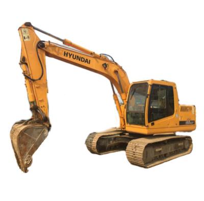 China Hyundai R150LC-7 Direct Selling Construction Machinery Direct Selling Weight 800kg 86 KW Second Hand Hyundai Excavator for sale