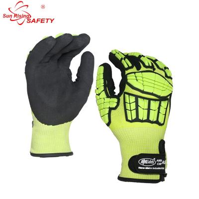 China SRSAFETY Sewn TPR Gloves TPR Sewn Gloves Impact Resistant Gloves And Cut Resistant Gloves for sale