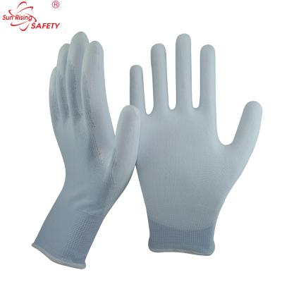 China Electronic Assembly Electronic Assembly Heat Resistance PU Coated Gloves for sale