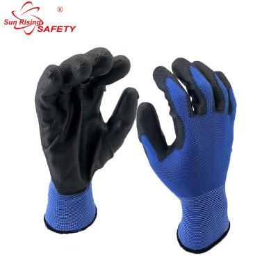 China Electronics Clean Set SRSAFETY 13G U3 Polyester Glove PU Coated Hand Work Gloves Anti ESD Gloves Family Used for sale