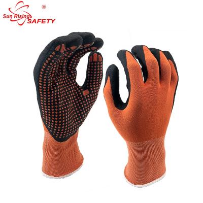 China Manufacturing PALM Coated Abrasion Resistance Gloves Nitrile Winter for sale