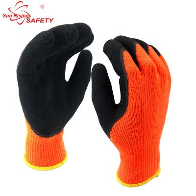 China Machine industry SRSAFETY 10G knitted winer industrial rubber gloves for sale