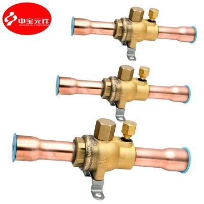 Κίνα Good Quality Directional Bathroom Brass Ball Valve Wide Open Or Narrow Valve Heat Pump Room προς πώληση