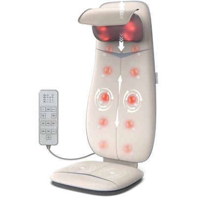 China Full Body Massage Electric Back Seat Heated Vibrating Shiatsu Car Massage Cushion for sale