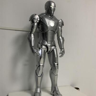 China China Factory Custom Make Large Size Indoor Landscape Resin Iron Man State For Decoration Bar Club Design Sculpture for sale