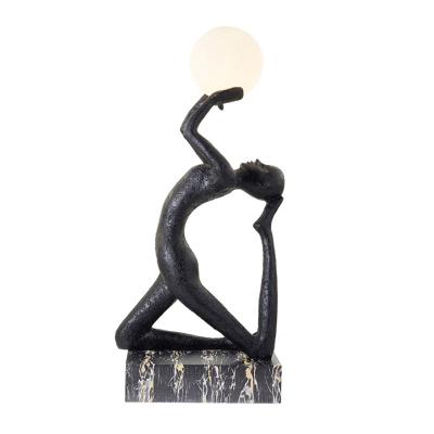 China ECOJAS Nordic Modern Decorative Professional Custom Art Body Sculpture Floor Lamp for sale