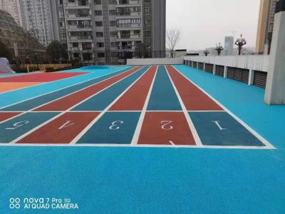 China Synthetic Rubber Running Track Easy Installation Excellent Slip Resistance UV Resistance for sale