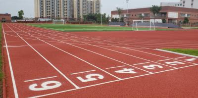 China 0.88 N/mm2 Tensile Strength Running Track Oval For Athletic Fields for sale