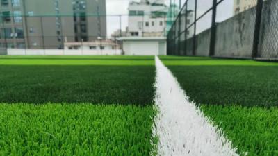 China 50mm M Shape Artificial Football Turf With 16.5 Stitches Exceptional Drainage System for sale