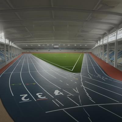 China IAAF Running Track With Friction And Shock Absorption For Concrete And Asphalt Bases for sale