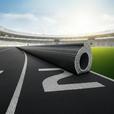 China 13 mm wrijving IAAF standaard alle weer Polyurethane Running Track Te koop