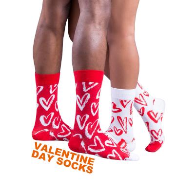 China QUICK DRY with custom design valentine gifts couple socks for men valentines day talk heart socks womens valentines day socks for sale