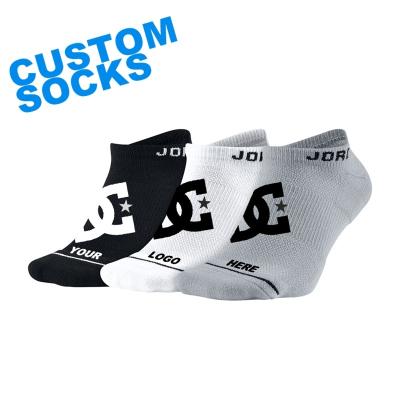 China High Quality QUICK DRY UNISEX White Custom Made Bamboo Socks Ankle Socks OEM Logo Custom Logo Sportswear for sale