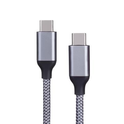 China Wholesale Cheap Price General Gray Customized 1M 2M Type C Usb 2.0 To Type C Usb Fast Charging Data Cable for sale