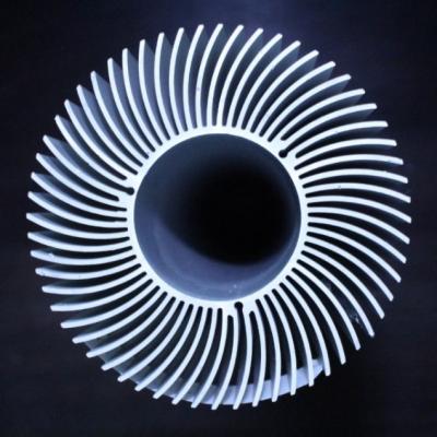 China LED Lights Aluminum Extrusion Circular Hollow Heatsink For COB LED Light for sale