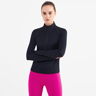 China 2022 Jackets Yoga Tops Fitness Jacket With Thumb Holes Zipper High Strength Running Sports Jackets Women for sale