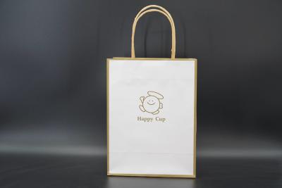 China Brown Handle Paper Bags Eco Friendly Packaging Kraft Carrier Bags for sale