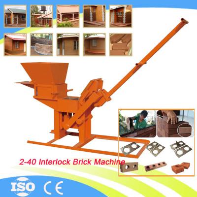 China Manual Clay Brick Pressing Machine 2-40 Soil Cement Interlocking Block Making Machine for sale