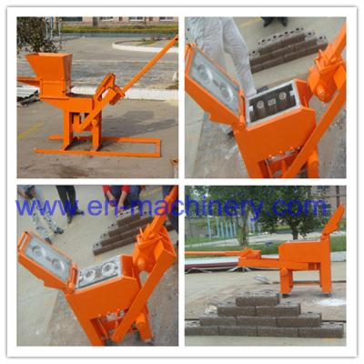 China Manual Fly Ash Brick Making Machine 2-40 Manual Compressed Soil Brick Making Machine for sale