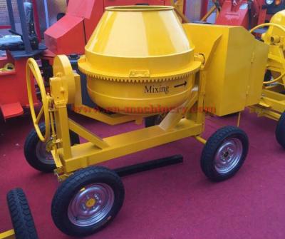 China High Capacity 350L Diesel Engine Powered Concrete Mixer 4 Whees Beton Cement Mixer for sale