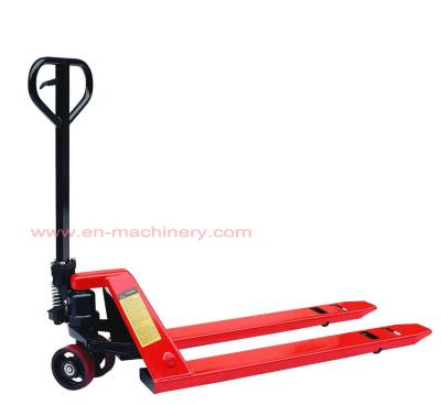 China Hand Pallet Trucks with PU Wheels 3000kgs and hand Power Pallet Truck for sale