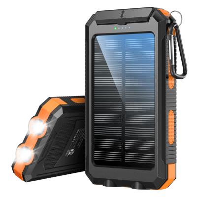 China Outdoor Waterproof Solar Panel Power Bank 8000mAh Portable Solar Charger Sloar Panel Power Bank For Travel Camping for sale