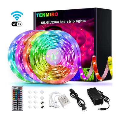 China Wholesale Hotel Smart Neon Remote Control Home Smd 5050 5M 10m 15M Rgb Waterproof Led Flexible Strip Light for sale