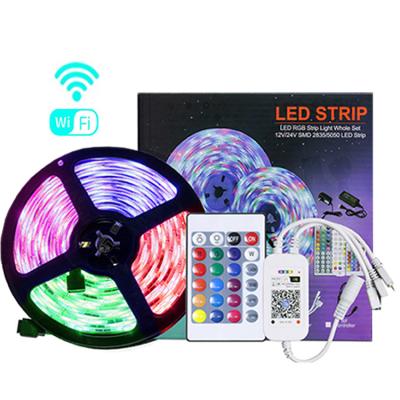 China Hotel Power Supply Remote Control Lamp Waterproof Rating Ip65 RGB Colors Smd 2835 5050 Led Strip Light for sale