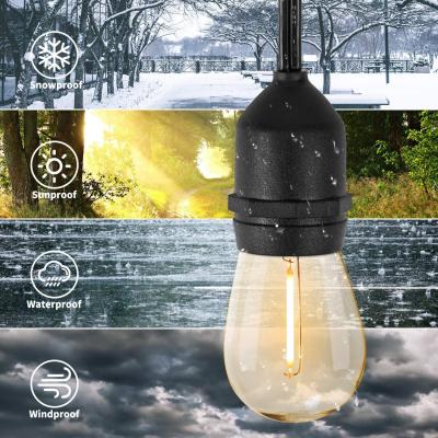 China Decorative Solar Powered Garden String Light Hanging With Super Bright Beautiful Bulb Decoration for sale