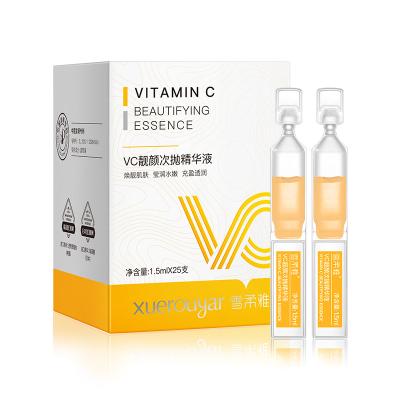 China Moisturizer Private Label Vegan Natural Brightening Skin Care VC Serum Whitening Vitamin C Ampoule  Serum for sale