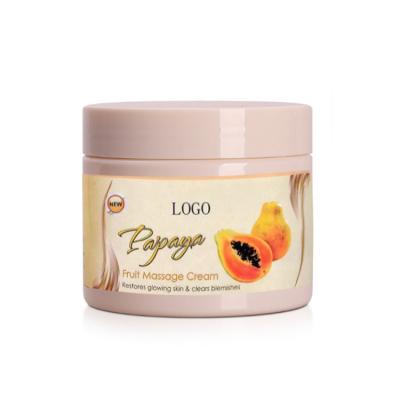 China Whitening Private Label Custom Logo Organic Moisturizing Papaya Extract Skin Care Beauty Whitening Papaya Face Cream for sale