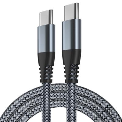 China 60W Fast Charging Cable PD 60W Nylon Braided Fast Charging Tie Down USB C to USB C Fast C C Cable For Samsung Google for sale