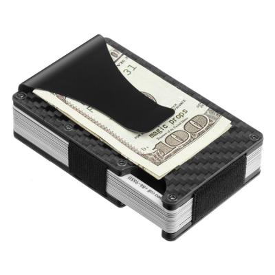 China Slim RFID RFID Blocking Case Carbon Fiber Mens FRID Wallet for sale