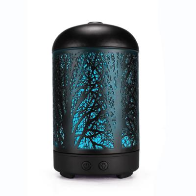 China Diffuser of Forest Art Color Light Changing Forest Art Metal Aroma Essential Oil for sale