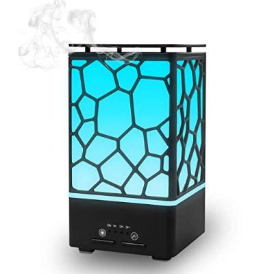 China Fashion Design LED Watercube Ultrasonic Oil Diffuser Aroma Diffuser For Home Bedroom for sale