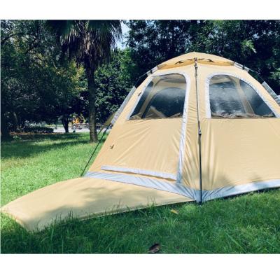 China Extended Type Outdoor Waterproof Windproof Family Camping Tent With Sun Shelter Large Space Cabin Tent Easy Pop Up Camp Tent for sale