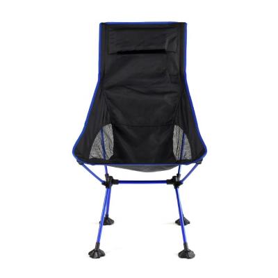 China Singda Modern Aluminum High Back Outdoor Portable Foldable Beach Chair Fishing Moon Ultralight Folding Camping Chair for sale