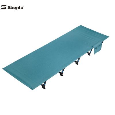 China Singda ultralight portable aluminum army cradle military folding camping bed for adults 190*70*17cm for sale