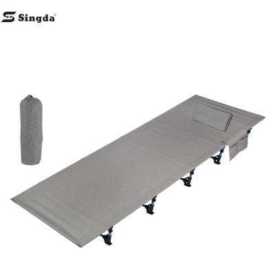 China Singda ultralight portable aluminum army cradle military folding camping bed for adults 190*70*17cm for sale