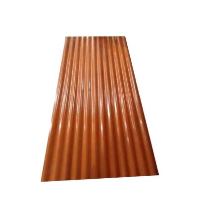 China Construction 14-22 Gauge Black Corrugated Metal Steel Roofing Sheet for sale