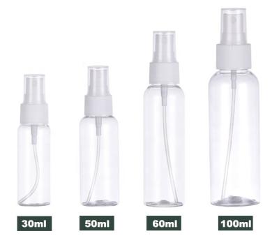 Cina Chiare bottiglie di plastica del prodotto disinfettante della mano di 30ml 50ml 60ml 100ml in vendita